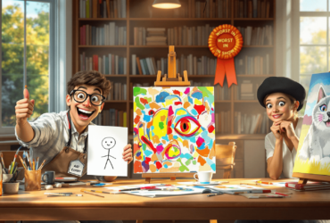 Library Declares War on Perfectionism: "Bad Art Day" Becomes Campus Sensation